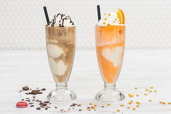 Coke Float and Creamsicle Float