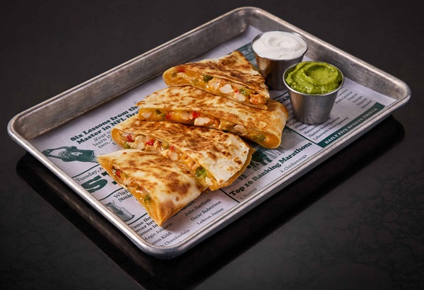 quesadillas at Hard Rock Sports Bar