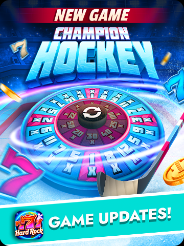 Champion Hockey slot game in Hard Rock Neverland Casino
