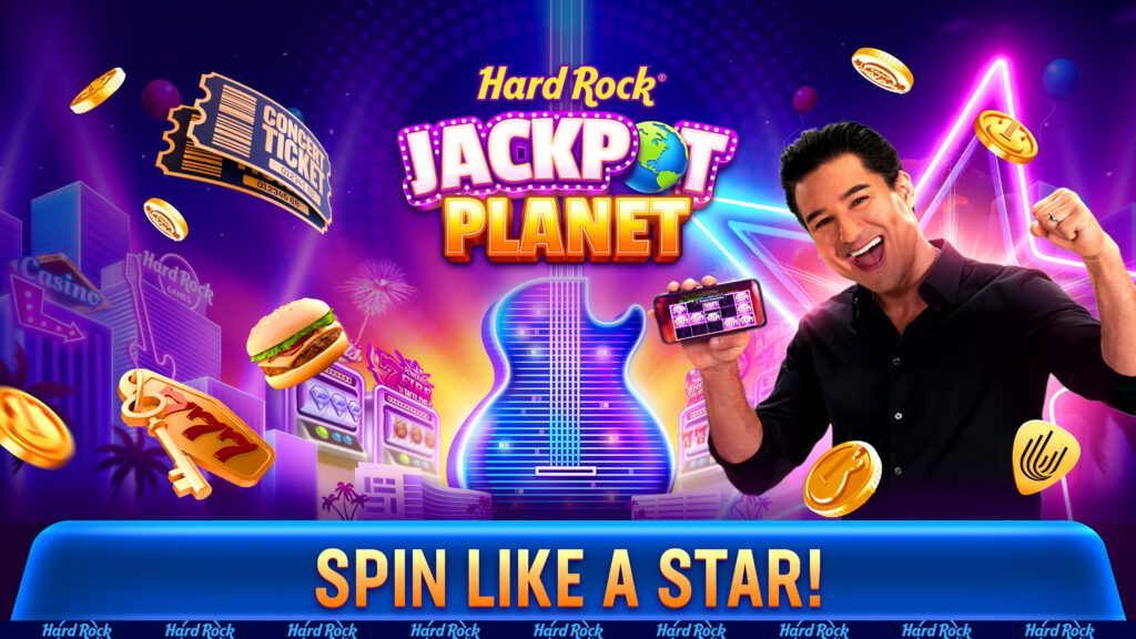 Mario Lopez presenting Hard Rock Jackpot Planet