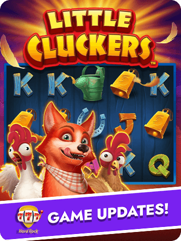 Little Cluckers slot game in Hard Rock Jackpot Casino