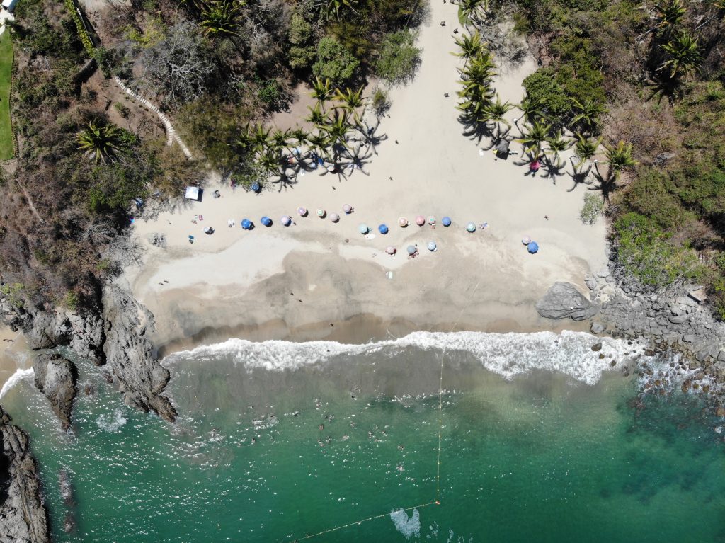 Playa de los Muertos or Beach of the Dead, one of the most beautiful beaches in Mexico