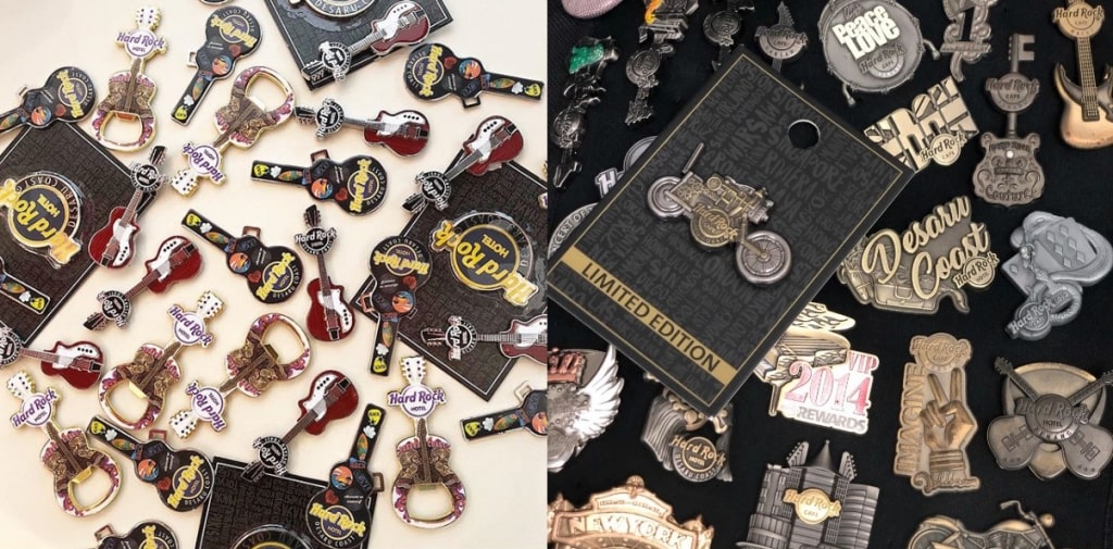 hard rock pins and magnets