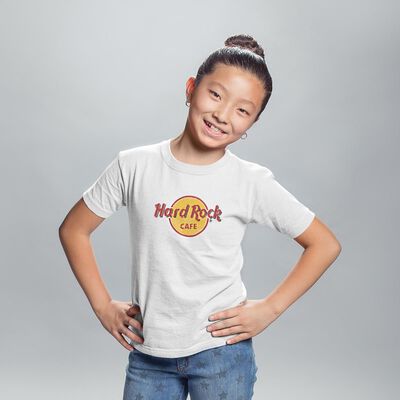 Youth Fit Chenille Chain Logo Cotton Jersey Tee