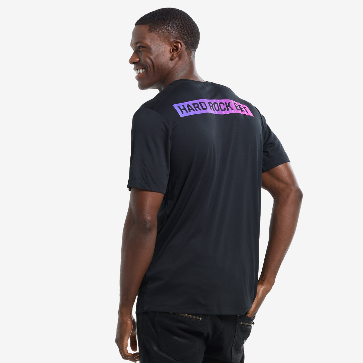 Hard Rock Bet Performance Gradient Tee in Black image number 1