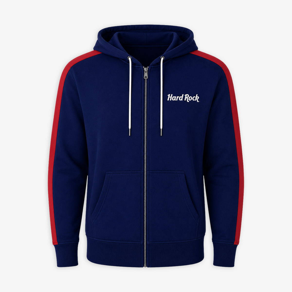 New York City Full Zip Fleece in Blue and Red image number 2