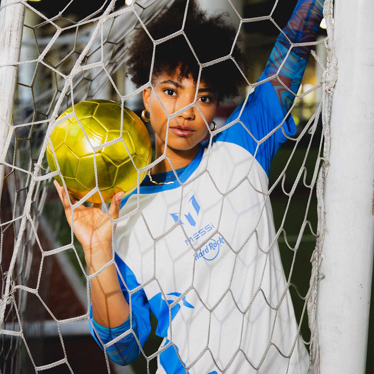 Messi 2026 Raglan Tee in White image number 3