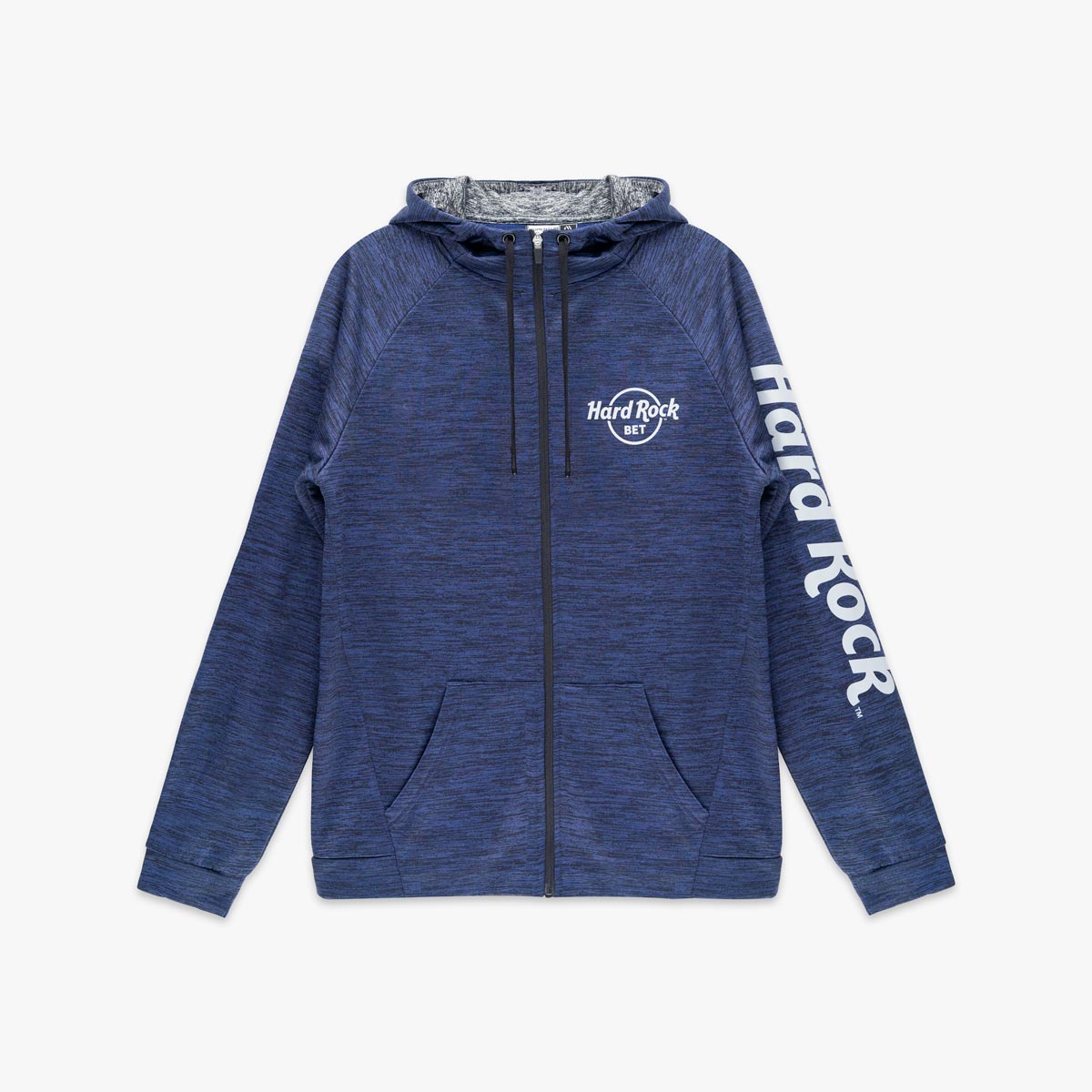 Hard Rock Bet Performance Zip Hoodie in Navy Blue image number 2