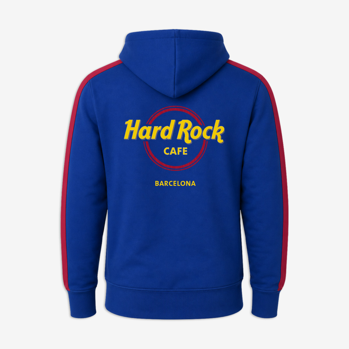 Barcelona Full Zip Fleece in Blue and Red image number 1