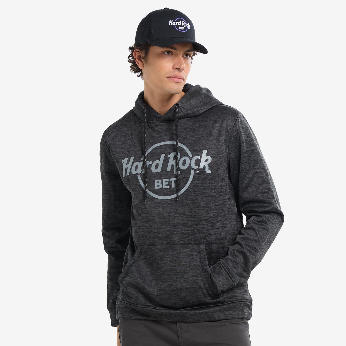 Hard Rock Bet Performance Pullover Hoodie in Black image number 1