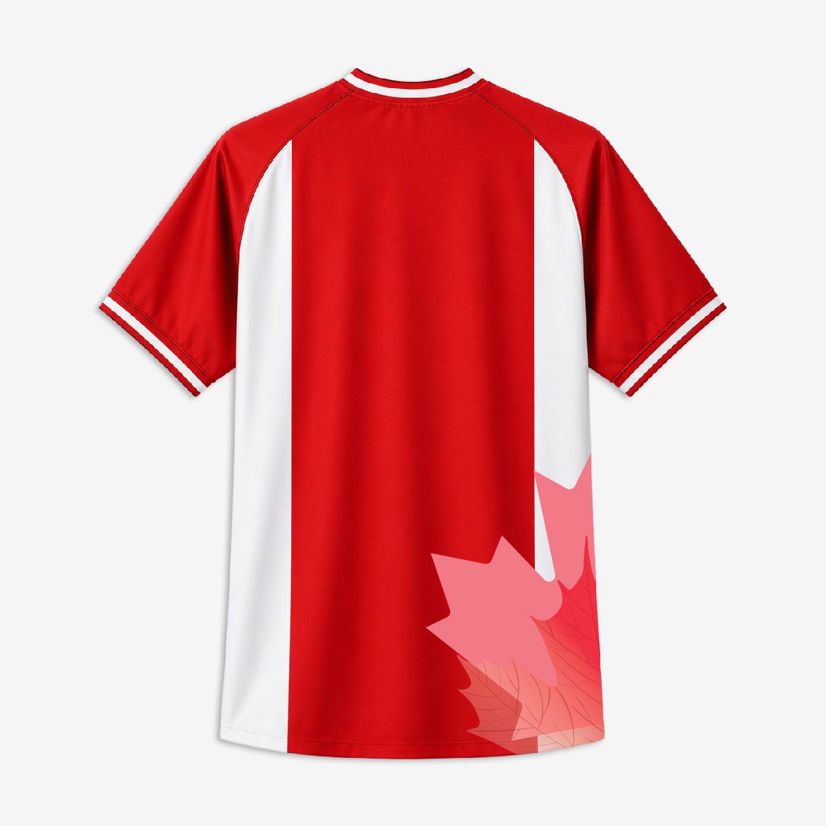 Canada Soccer V-Neck Tee in Red image number 3