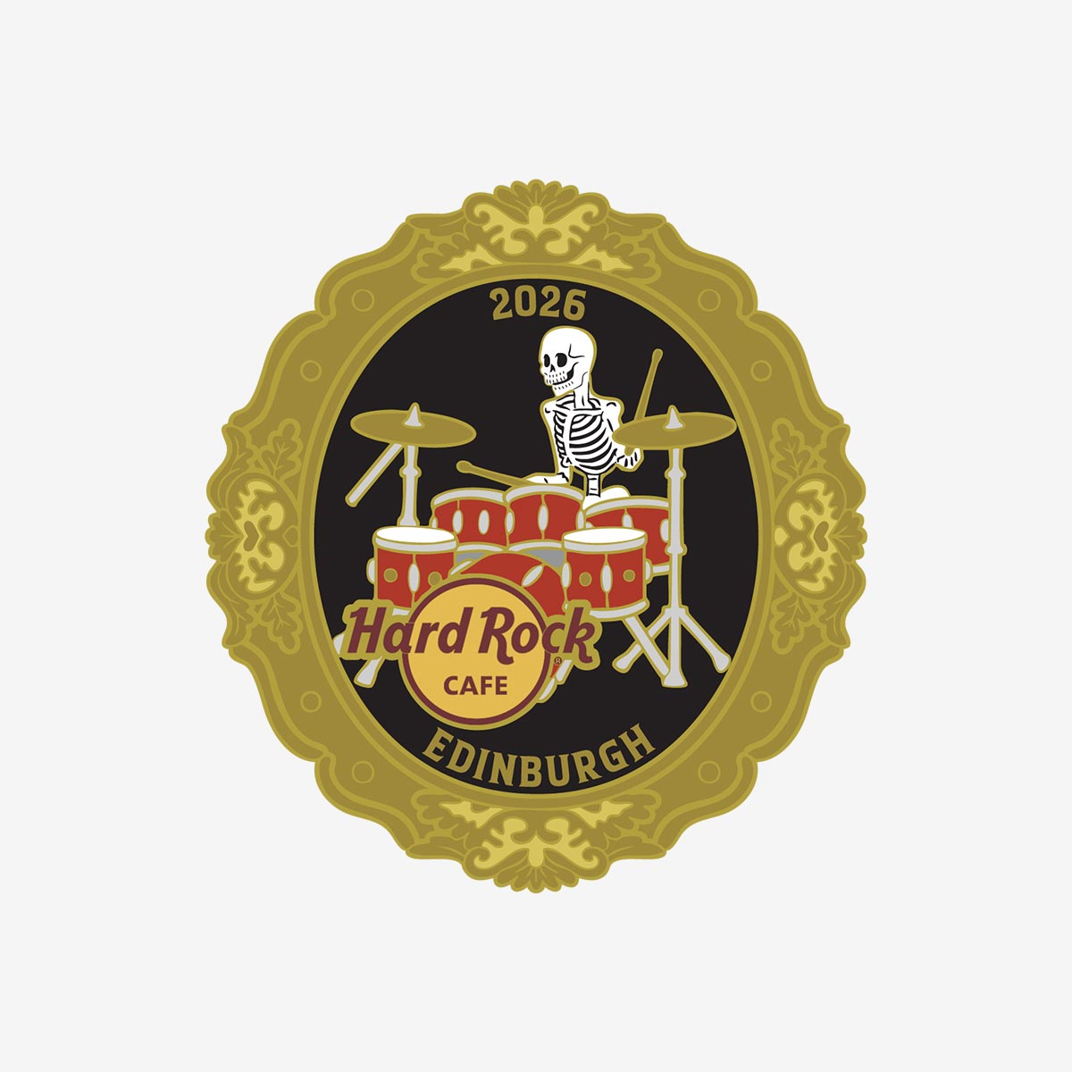 Limited Edition Edinburgh 2026 Skele Drum Pin image number 1