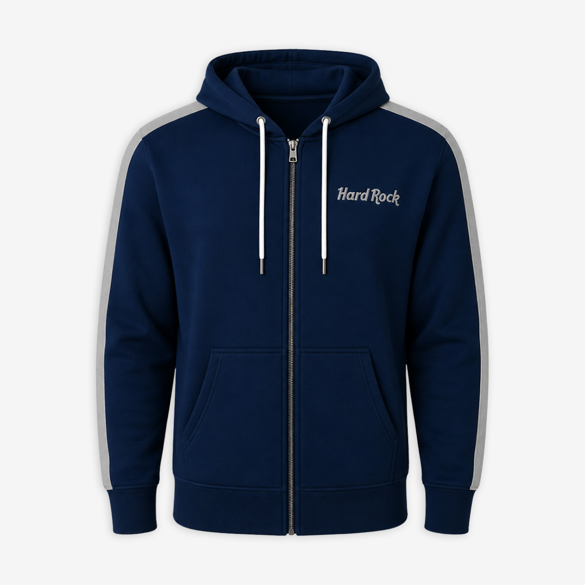 New York City Full Zip Fleece in Blue and Gray image number 2