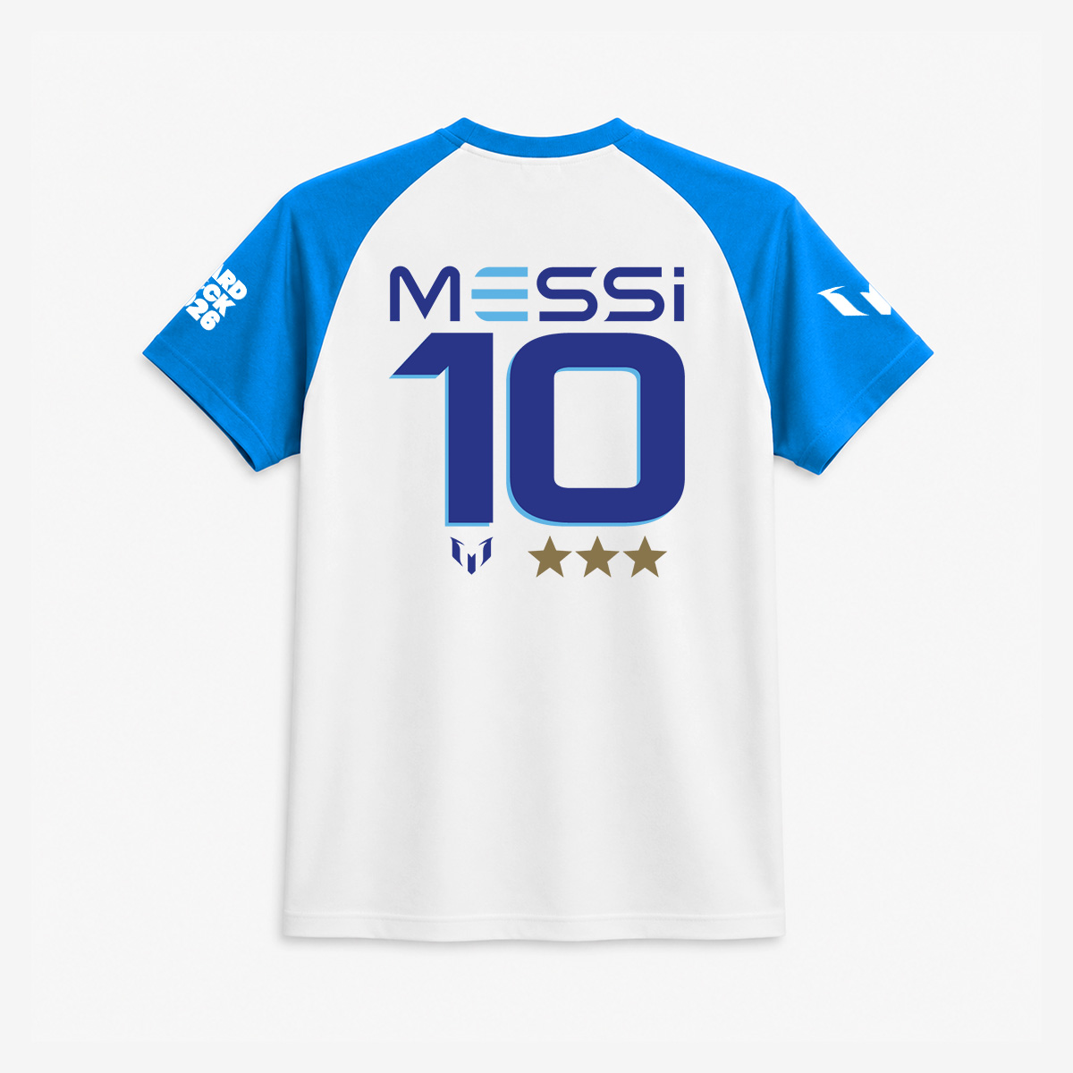 Messi 2026 Raglan Tee in White image number 2