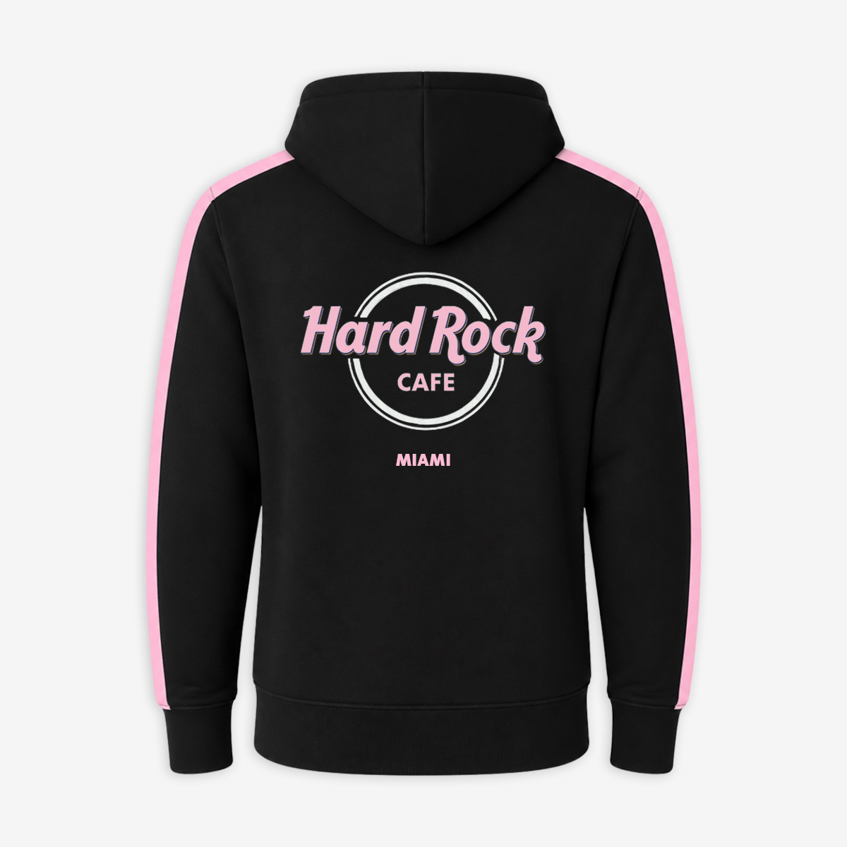 Miami Full Zip Fleece in Black and Pink image number 1