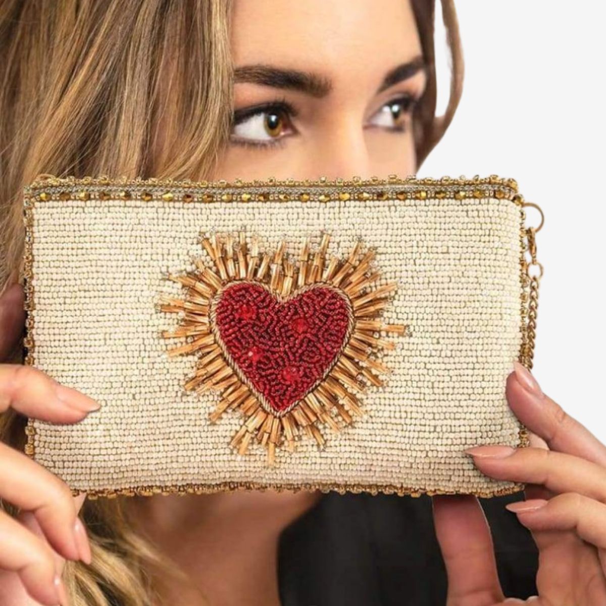 Mary Frances Heart Burst Cell Phone Pouch image number 2