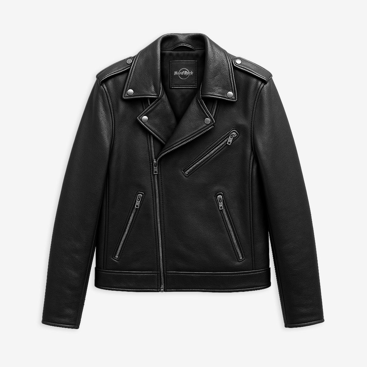 Adult Fit Unity Biker Jacket in Black image number 1